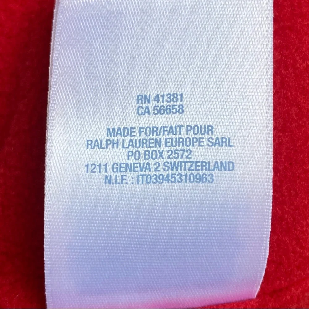 Ralph Lauren Baby Red Quilted‎ Hooded Bunting Snowsuit 9M